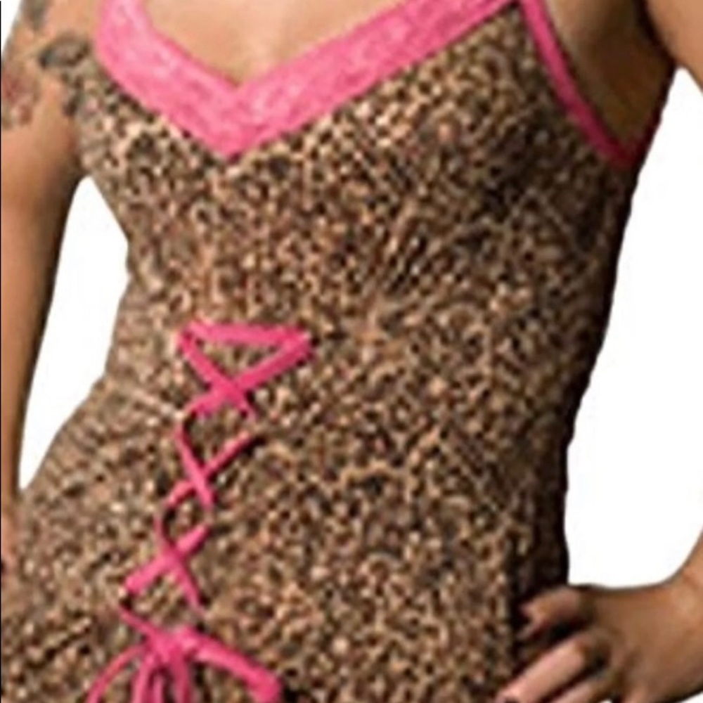 Sourpuss ~Leopard Corset Dress - Picture 3 of 7